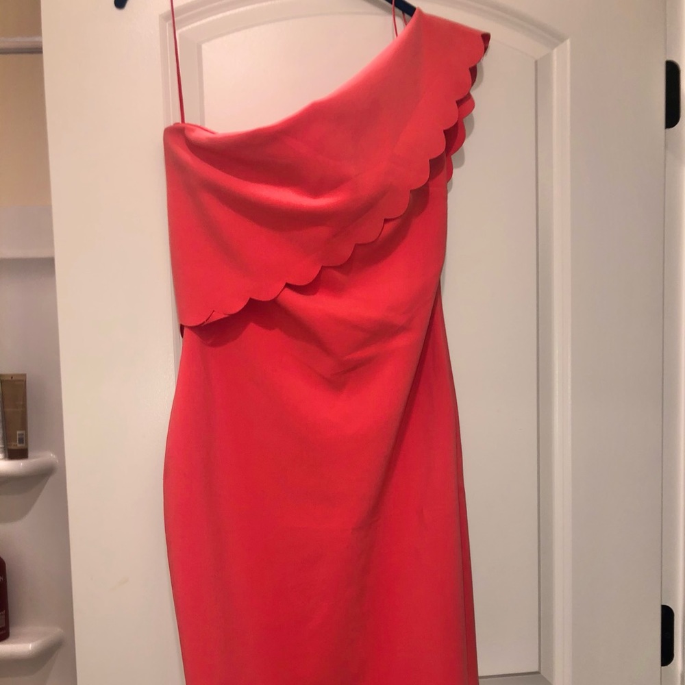 Likely- one shoulder, body flattering dress